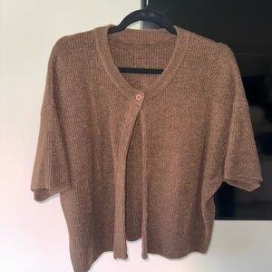Daily Drills Single Button Sweater & Scarf Set - Coco